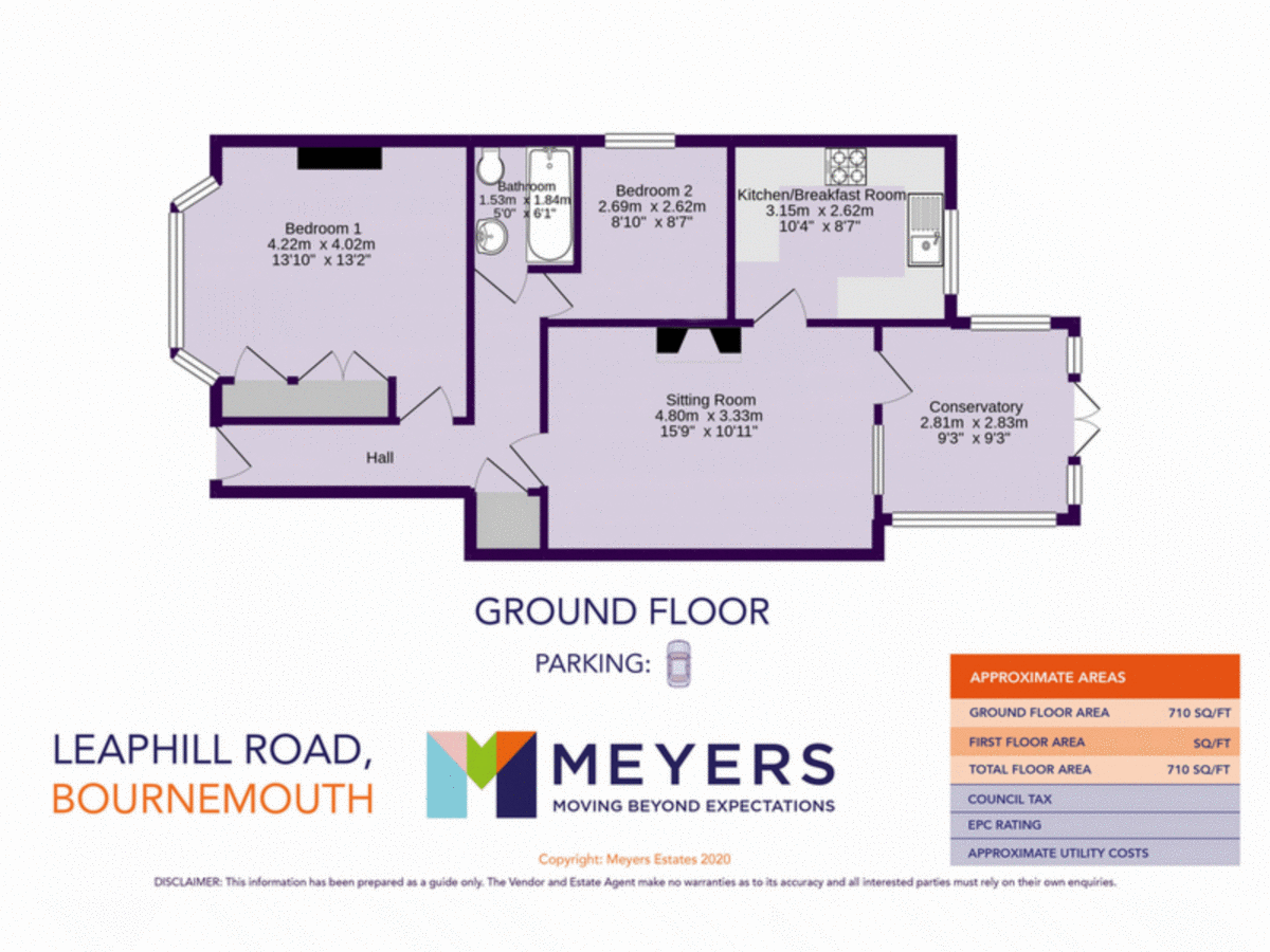 Leaphill Road, Bournemouth, BH7 6 floorplan
