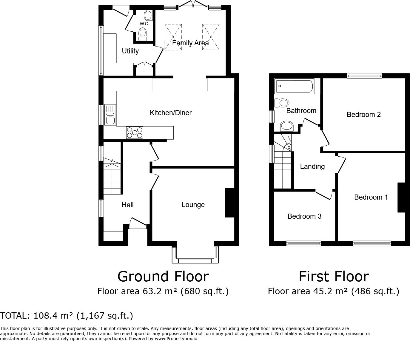 Woodlands Road Tonbridge TN9 floorplan