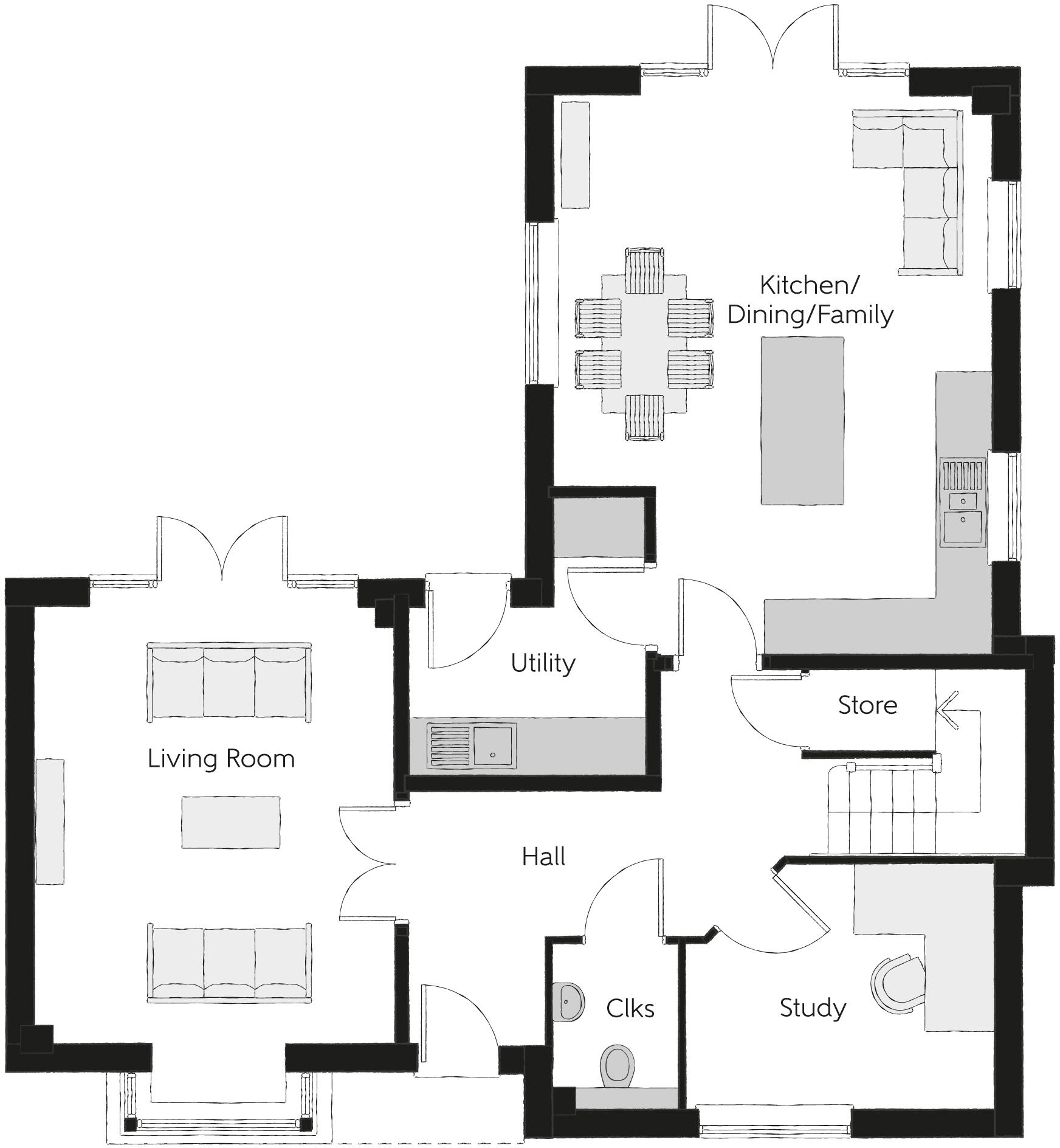 Pincey Brook Drive,
Great Dunmow
Essex
CM6 4FZ floorplan
