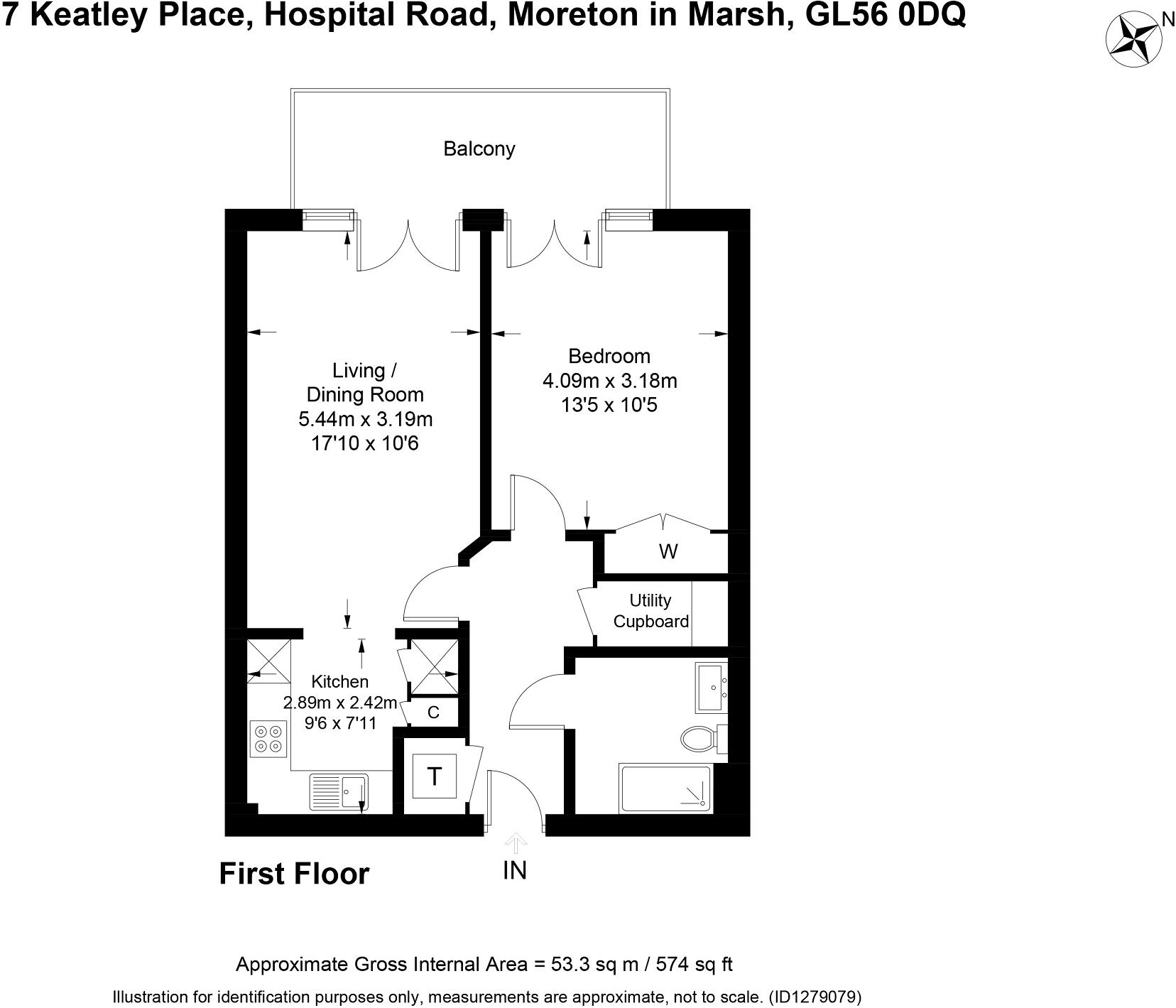 Hospital Road, Moreton-in-Marsh. GL56 0DQ floorplan