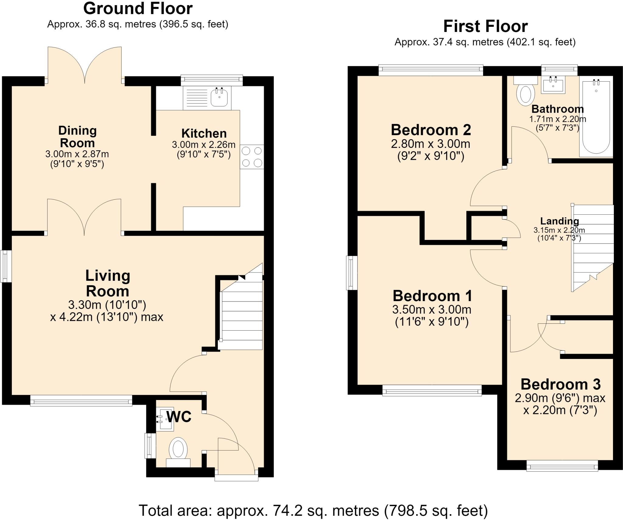 Peterswood Close, Manchester floorplan