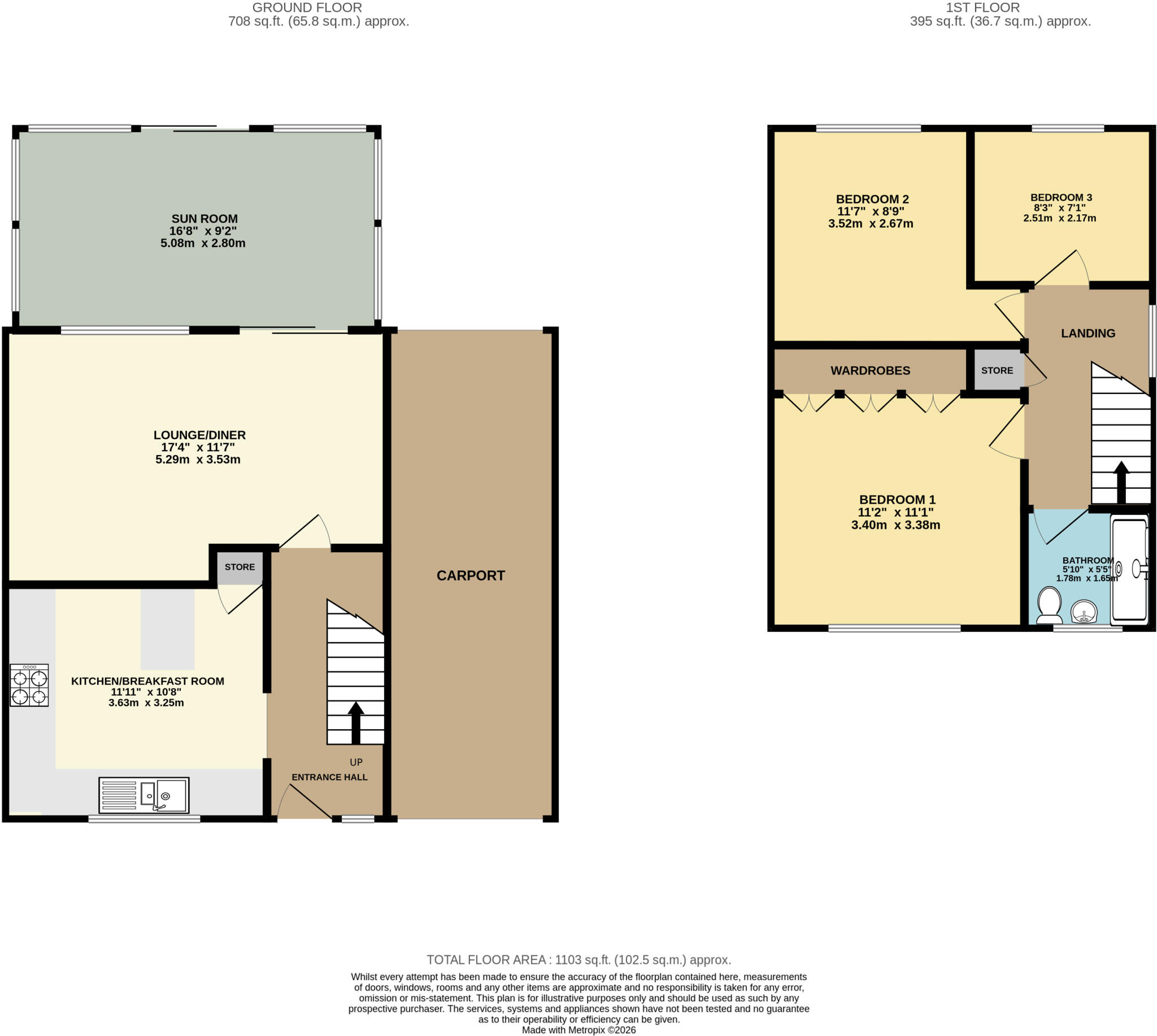 Alfriston Close, Luton, Bedfordshire, LU2 floorplan