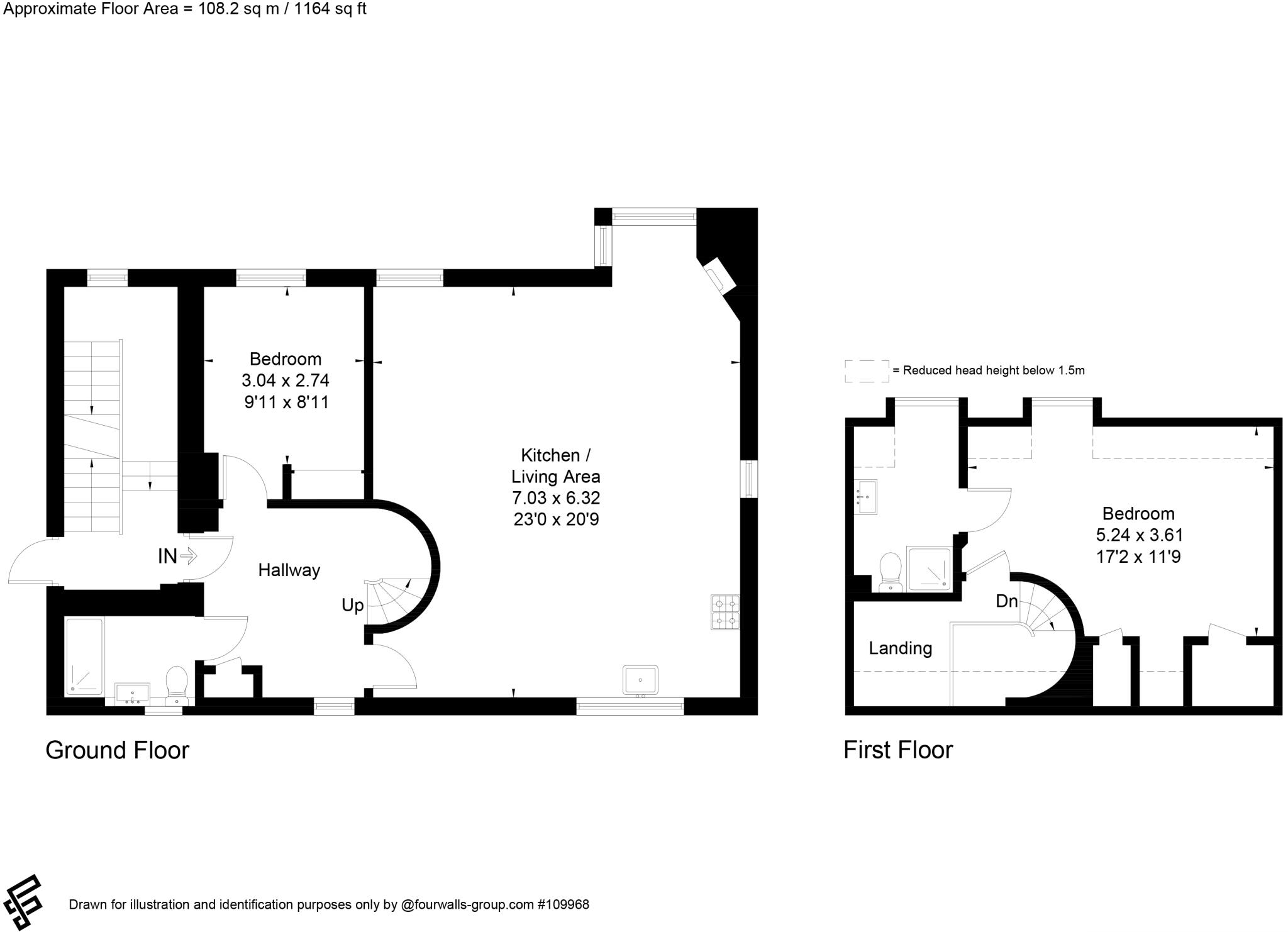 14, Saxon Place, Pangbourne, Reading, Berkshire, RG8 floorplan