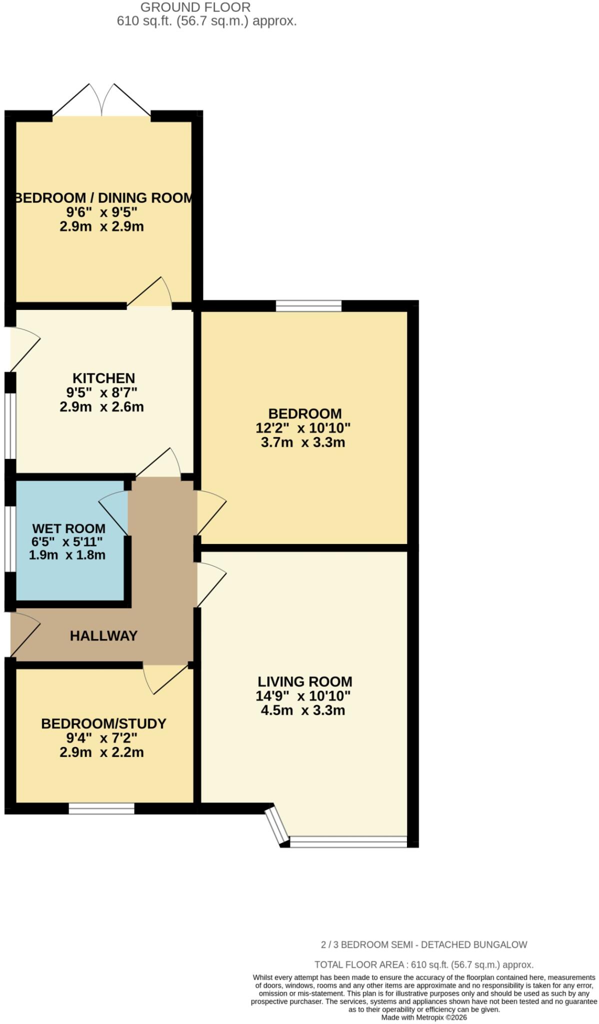 Cedar Way, Wellingborough, Northamptonshire, NN8 floorplan
