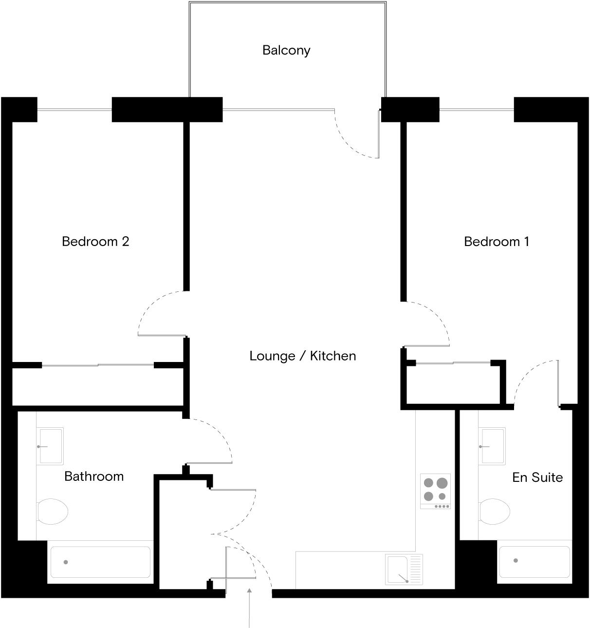 The Kell, Gillingham Gate Road, Gillingham, ME4 4SH floorplan