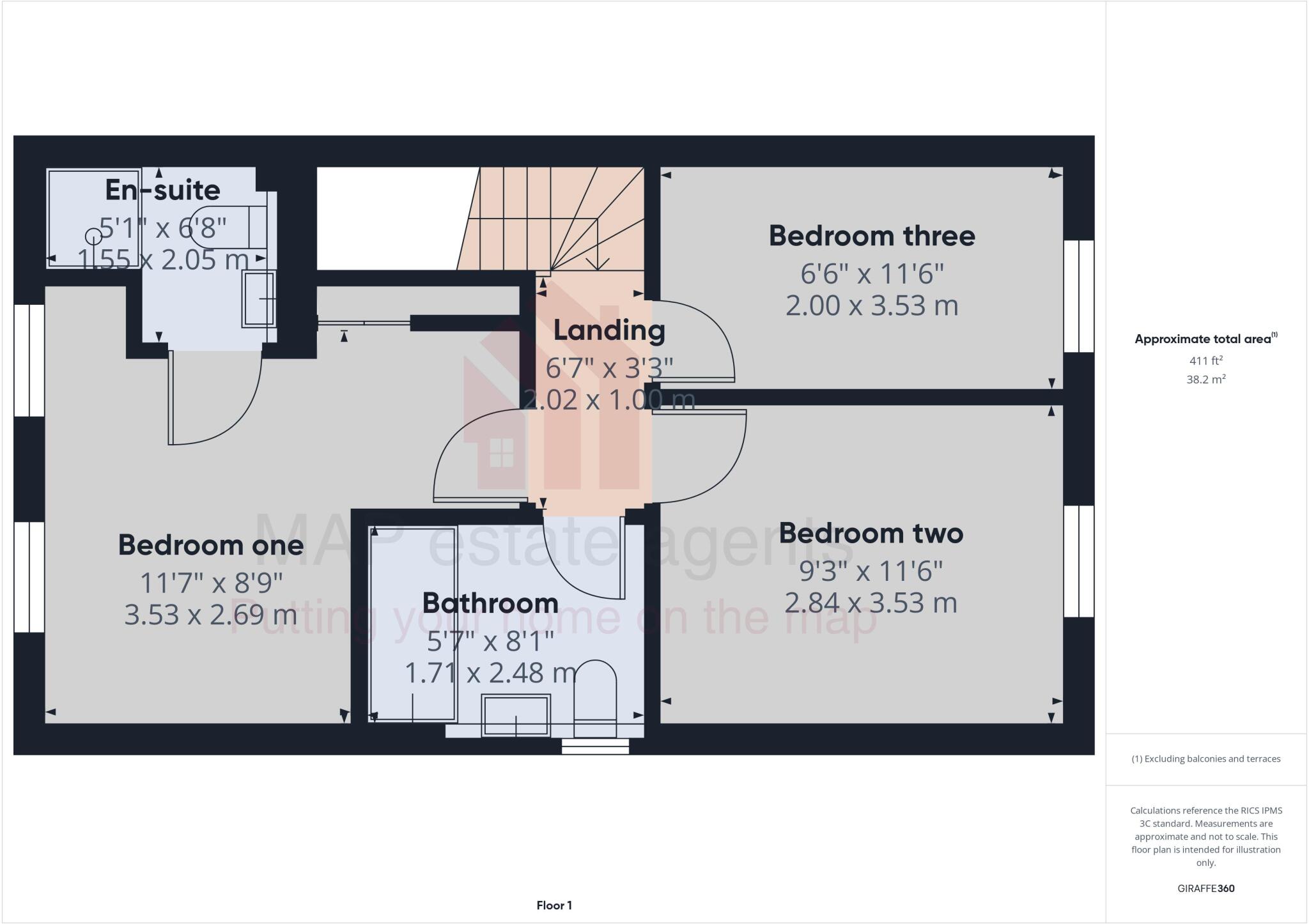 Southgate Street, Redruth - Brand new high specification three bedroom house. floorplan