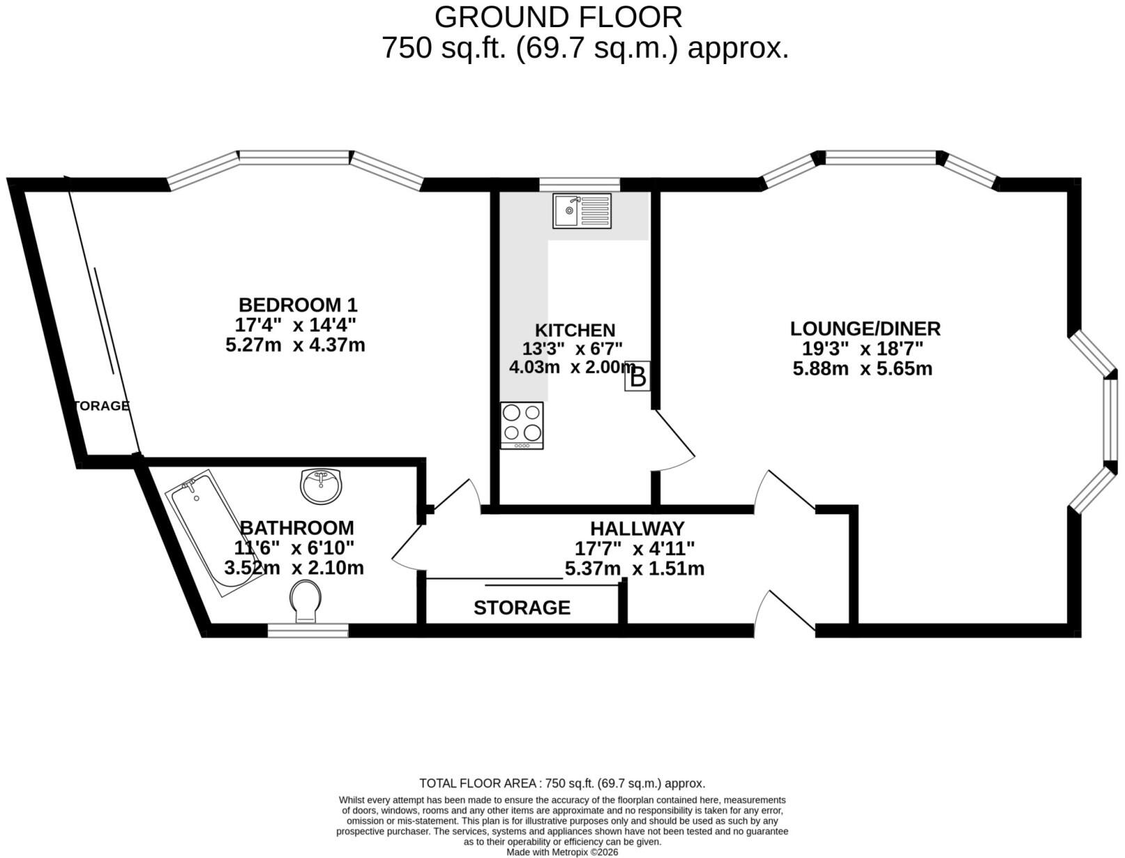 20 St Paul's Mews, Ramsey, IM8 1ED floorplan