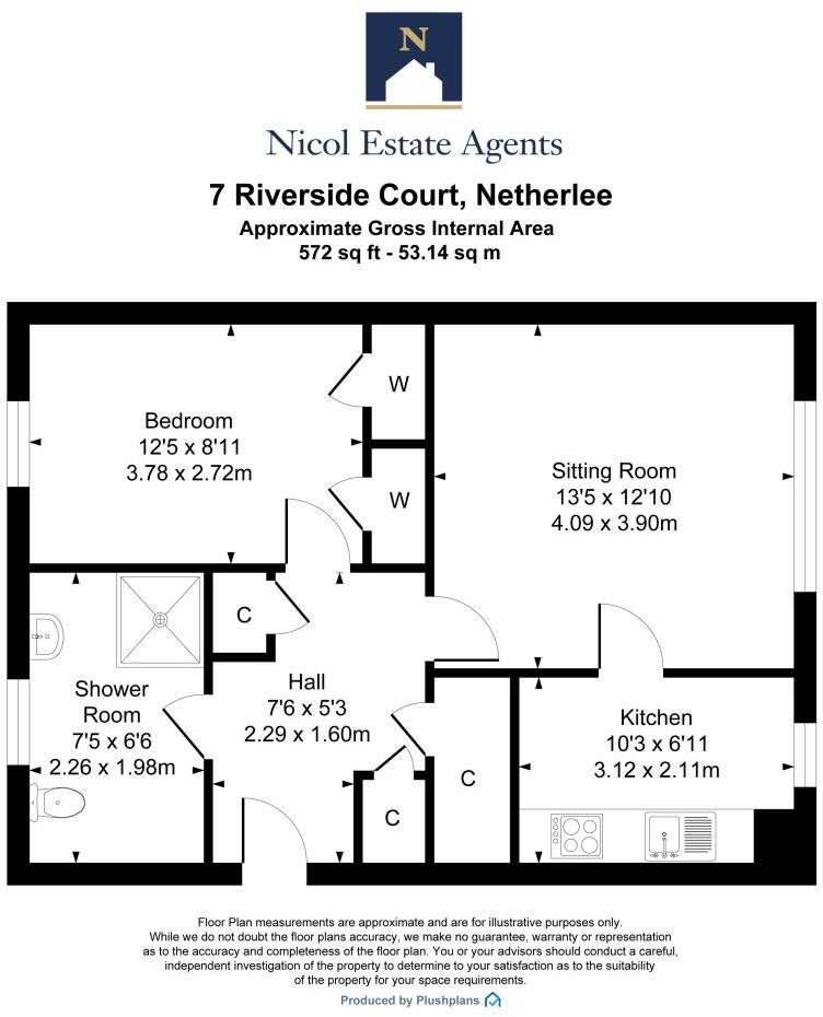 Riverside Court, Netherlee floorplan