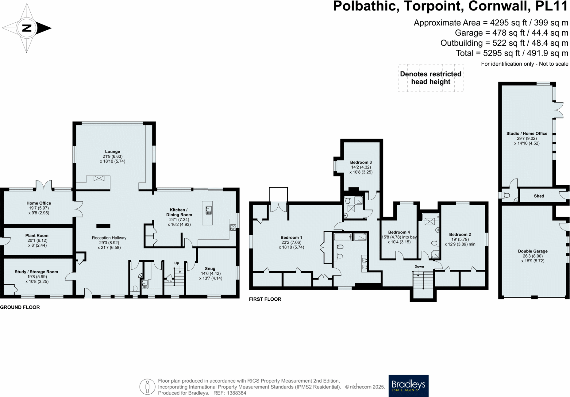 Polbathic, Torpoint, Cornwall floorplan