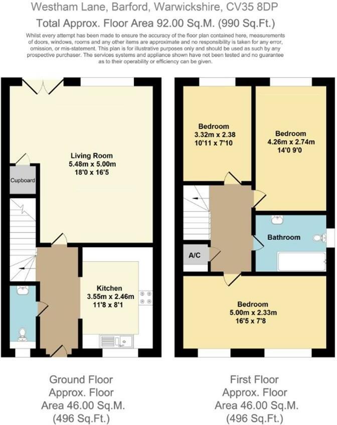 Westham Lane, Barford floorplan