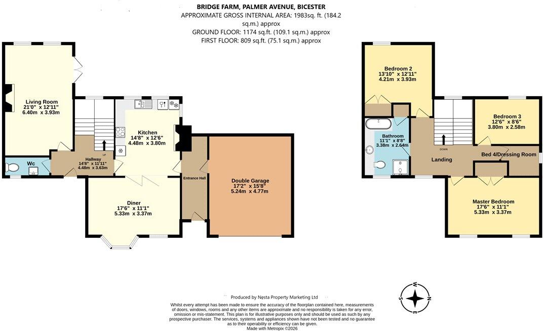 Palmer Avenue, Lower Arncott, Bicester, Oxfordshire, OX25 floorplan