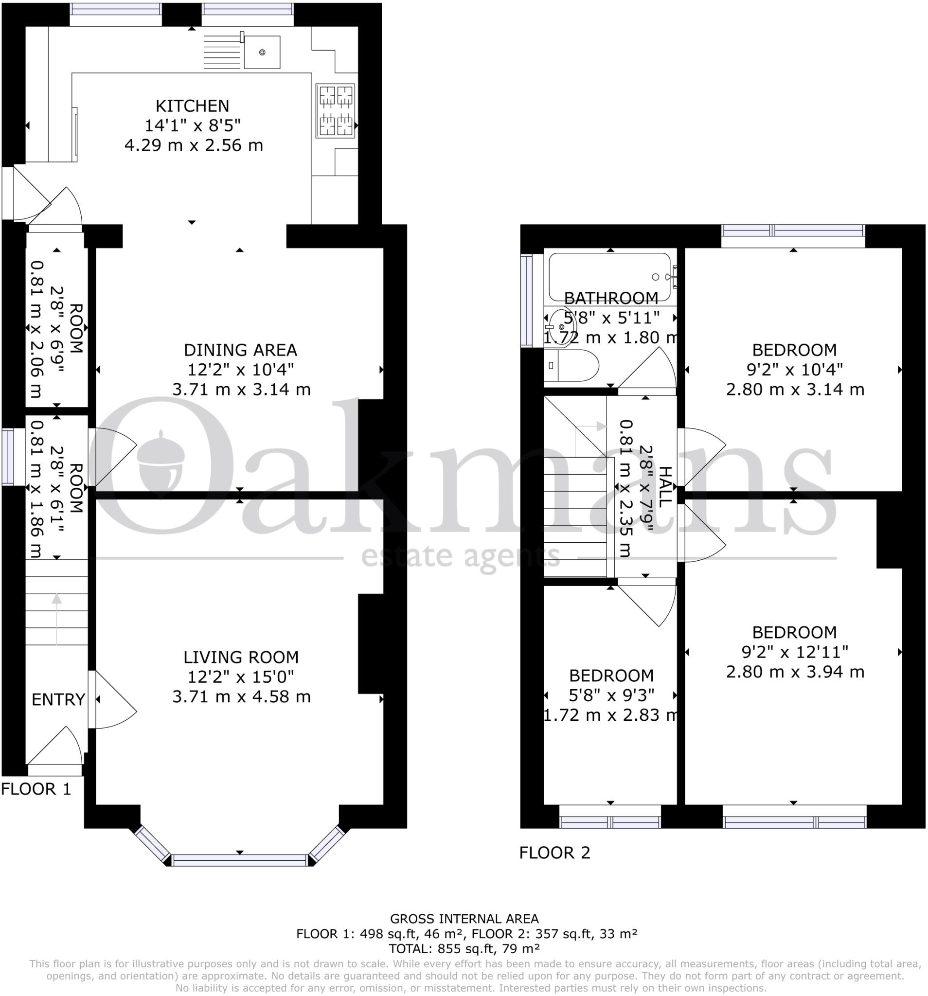 Coombes Lane, Birmingham, B31 floorplan
