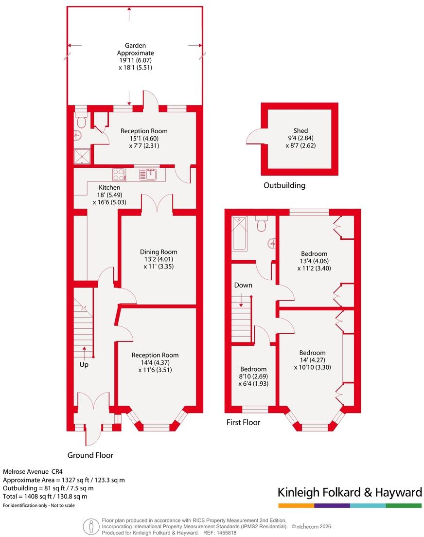 Melrose Avenue, Mitcham, CR4 floorplan