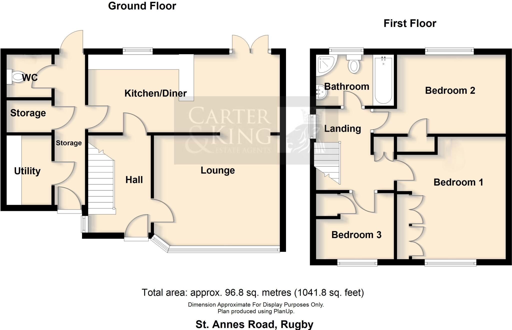St. Annes Road, Overslade, Rugby floorplan