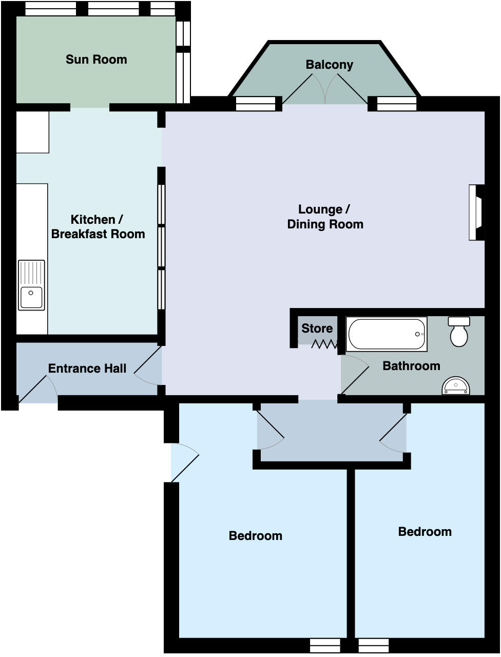 West Cliff, Teignmouth Hill, EX7 floorplan
