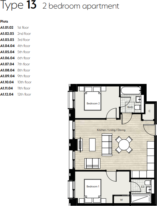The Boulevard, Bristol St, Southside, Birmingham floorplan