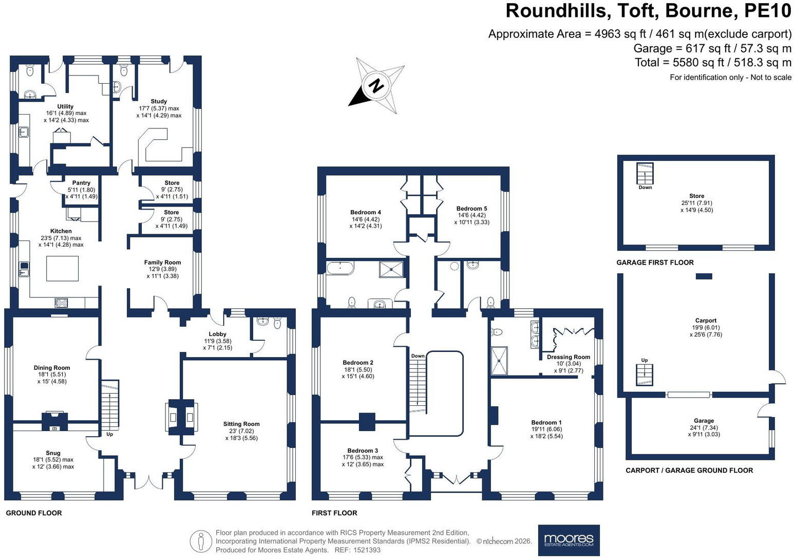 Roundhills, Toft floorplan