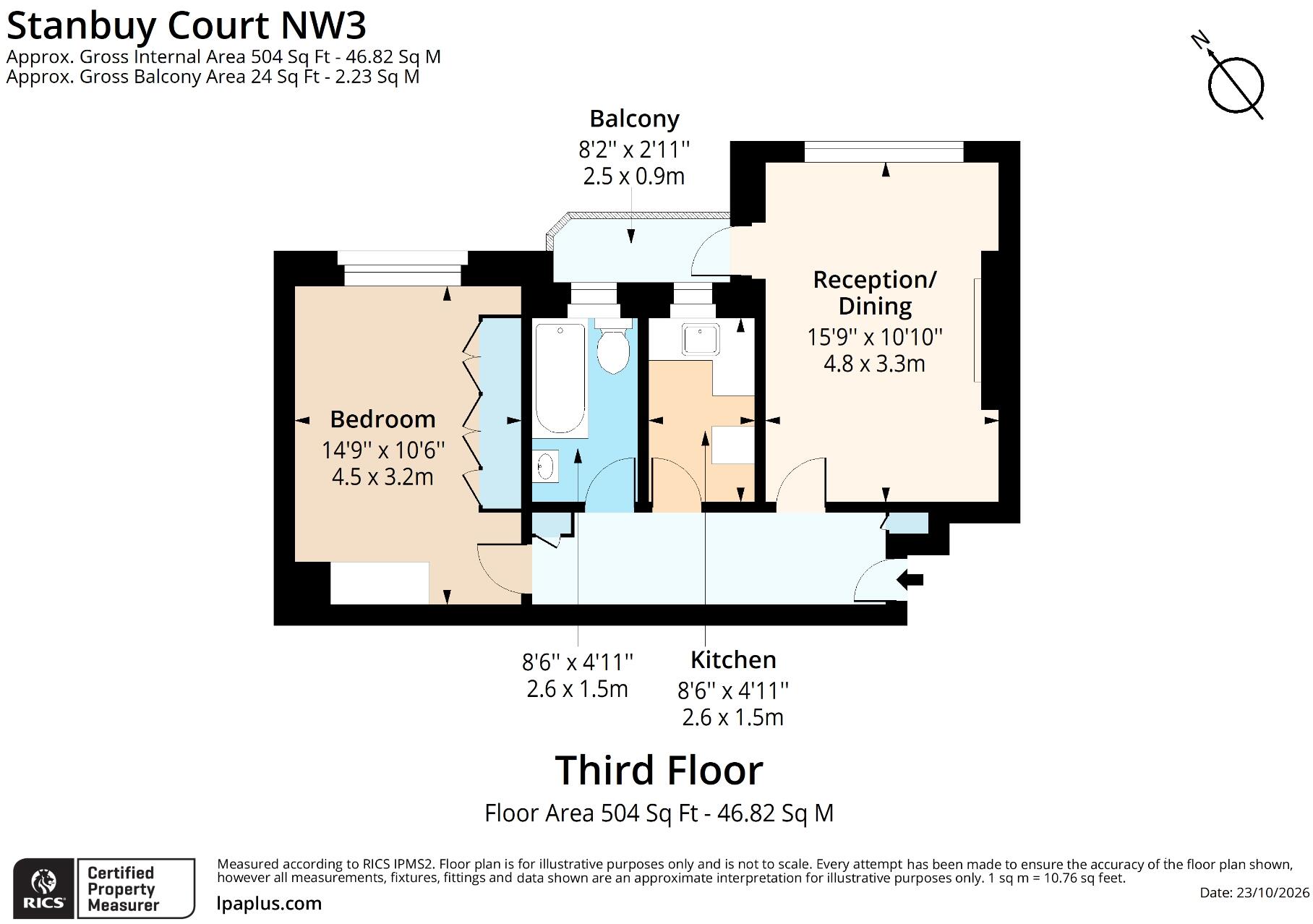 Stanbury Court, Haverstock Hill, Belsize Park, NW3 floorplan