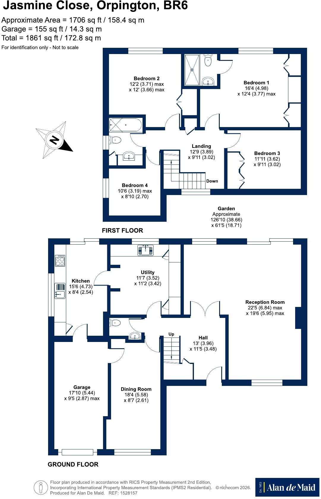 Jasmine Close, Crofton Heath   Orpington floorplan
