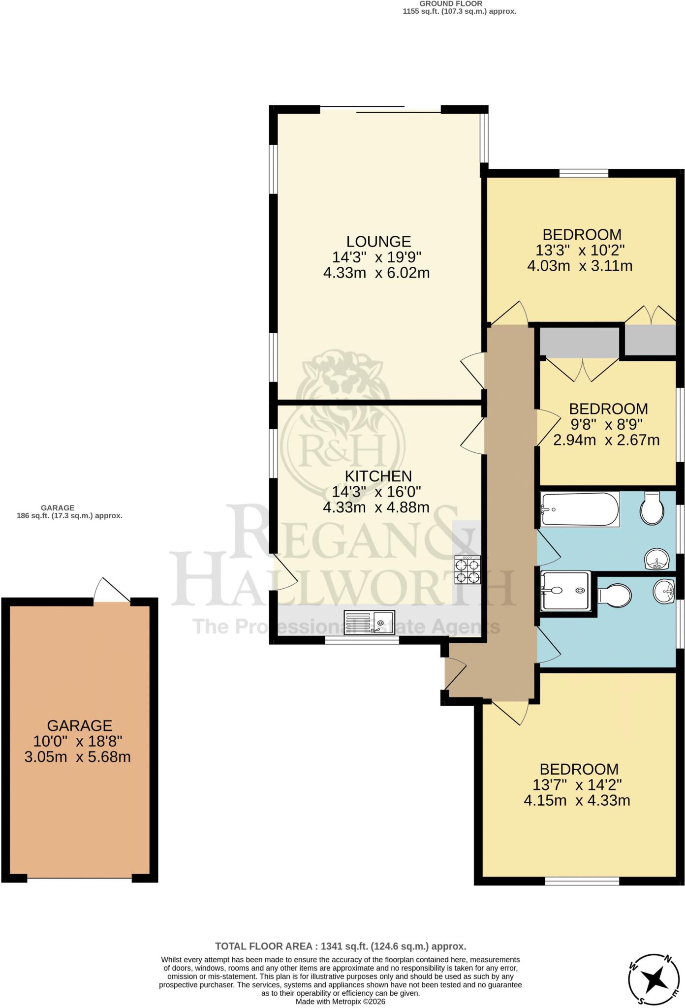 Lindley Drive, Parbold, WN8 7ED floorplan