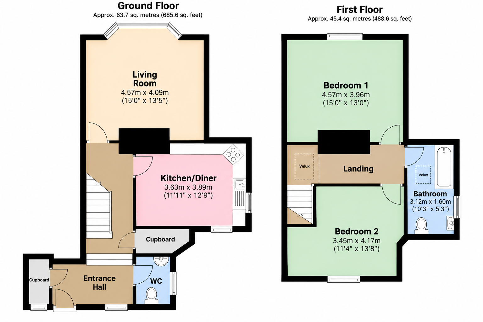 2C Cavendish Villas, Broad Walk, Buxton, Derbyshire SK17 6JE floorplan