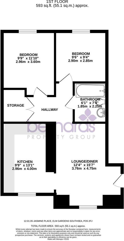 Jasmine House, St Johns Square floorplan