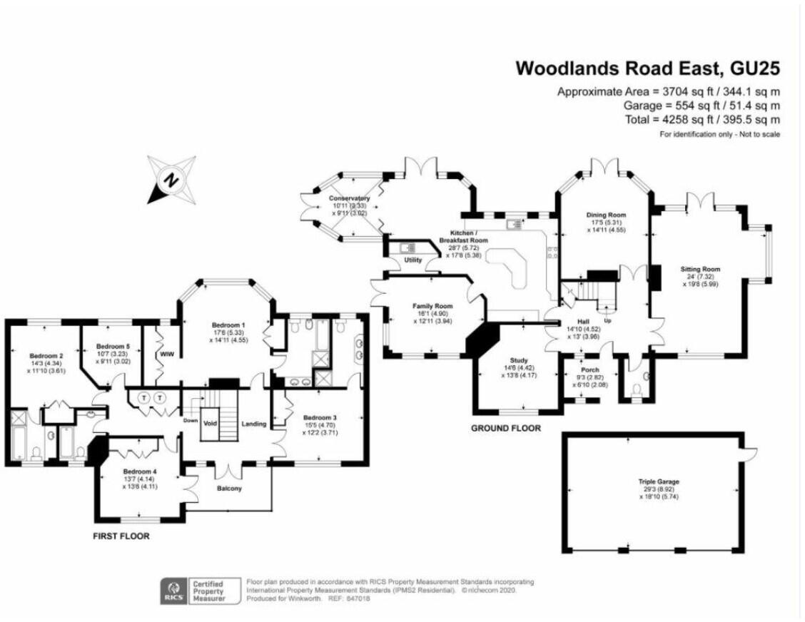 Wentworth Estate, GU25 4PH floorplan
