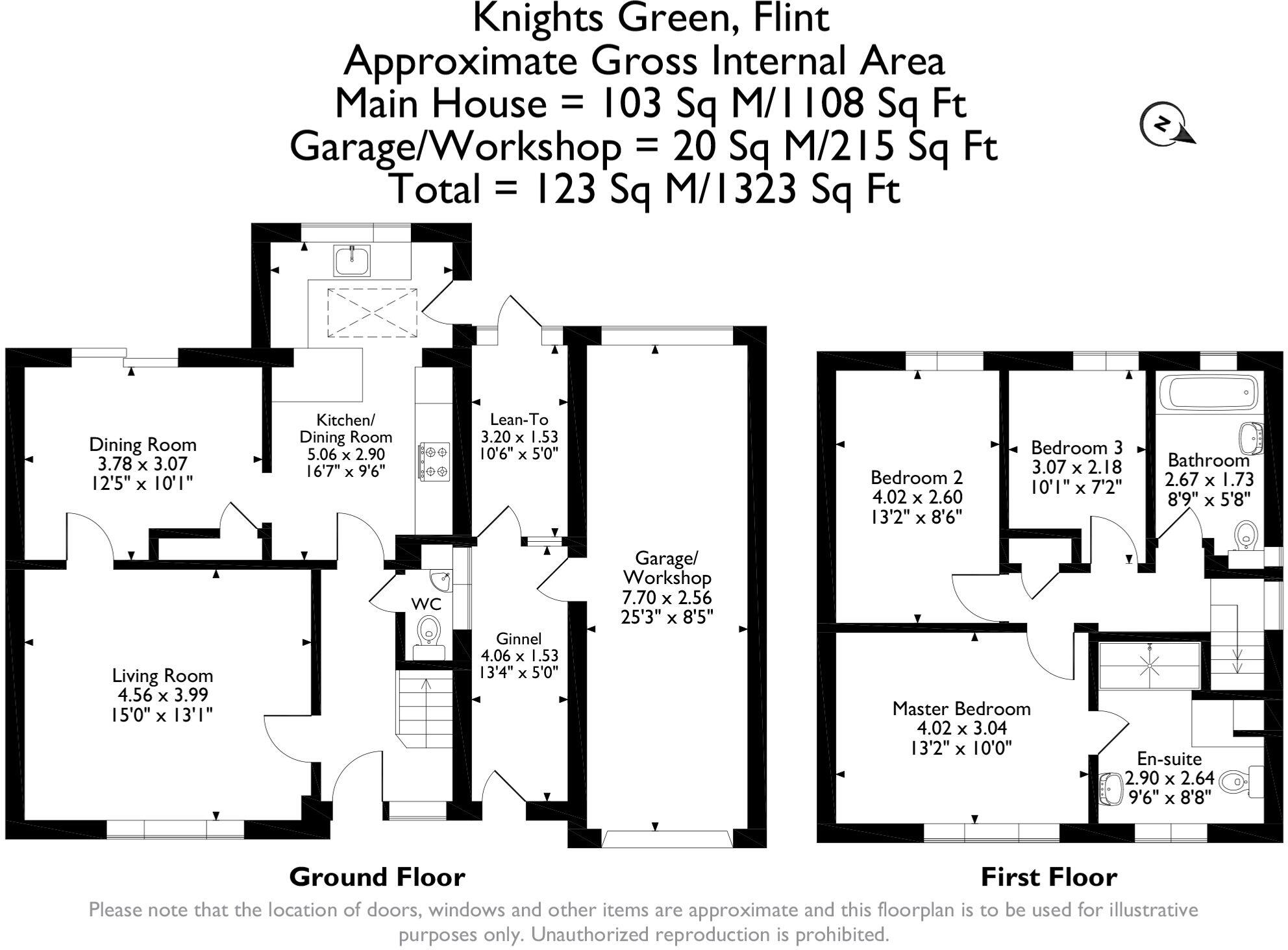 Knights Green, Flint, CH6 floorplan