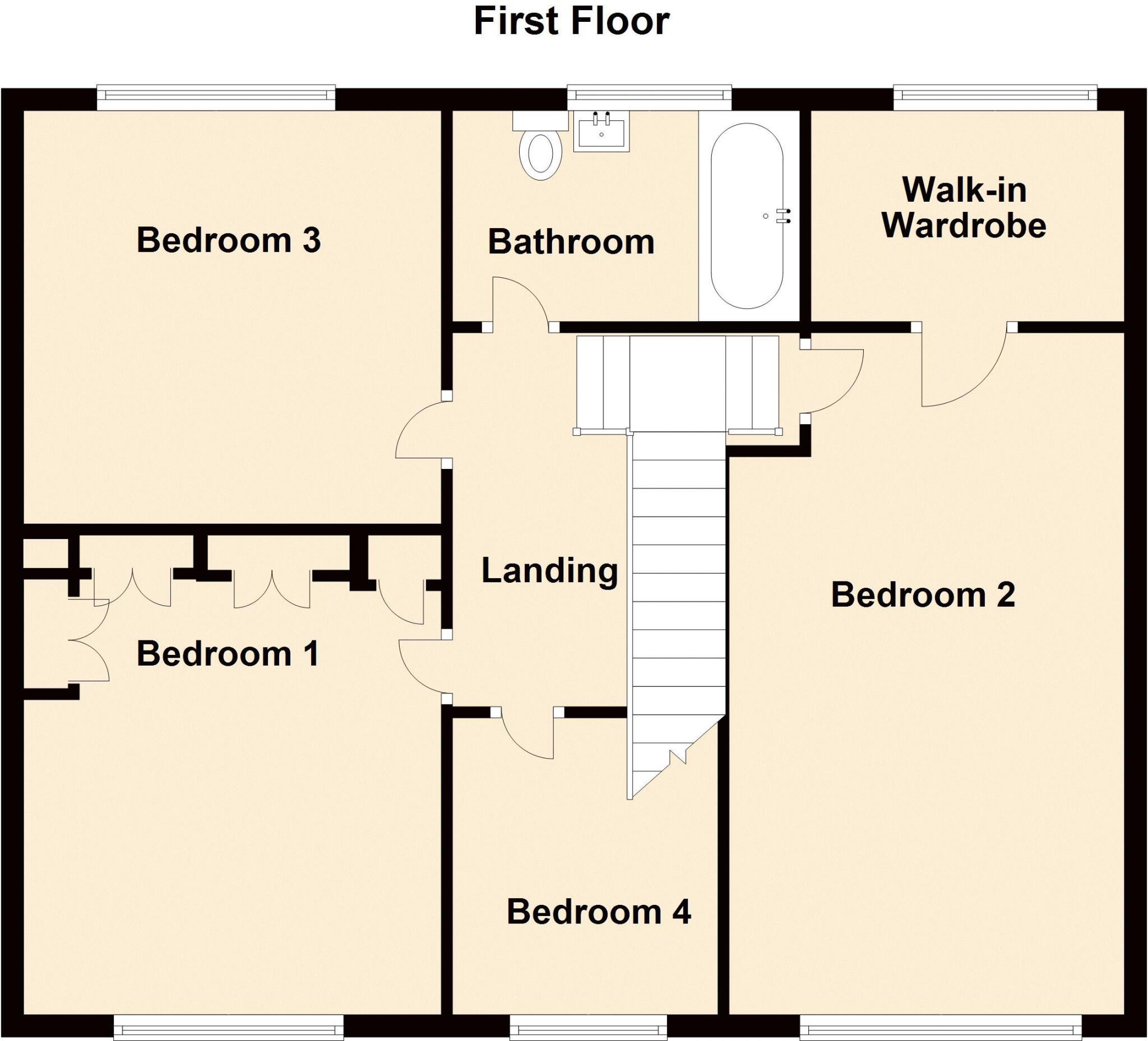 Malden Close, Cramlington floorplan