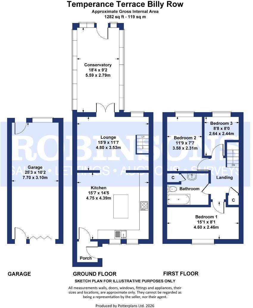 Temperance Terrace, Billy Row, Crook floorplan