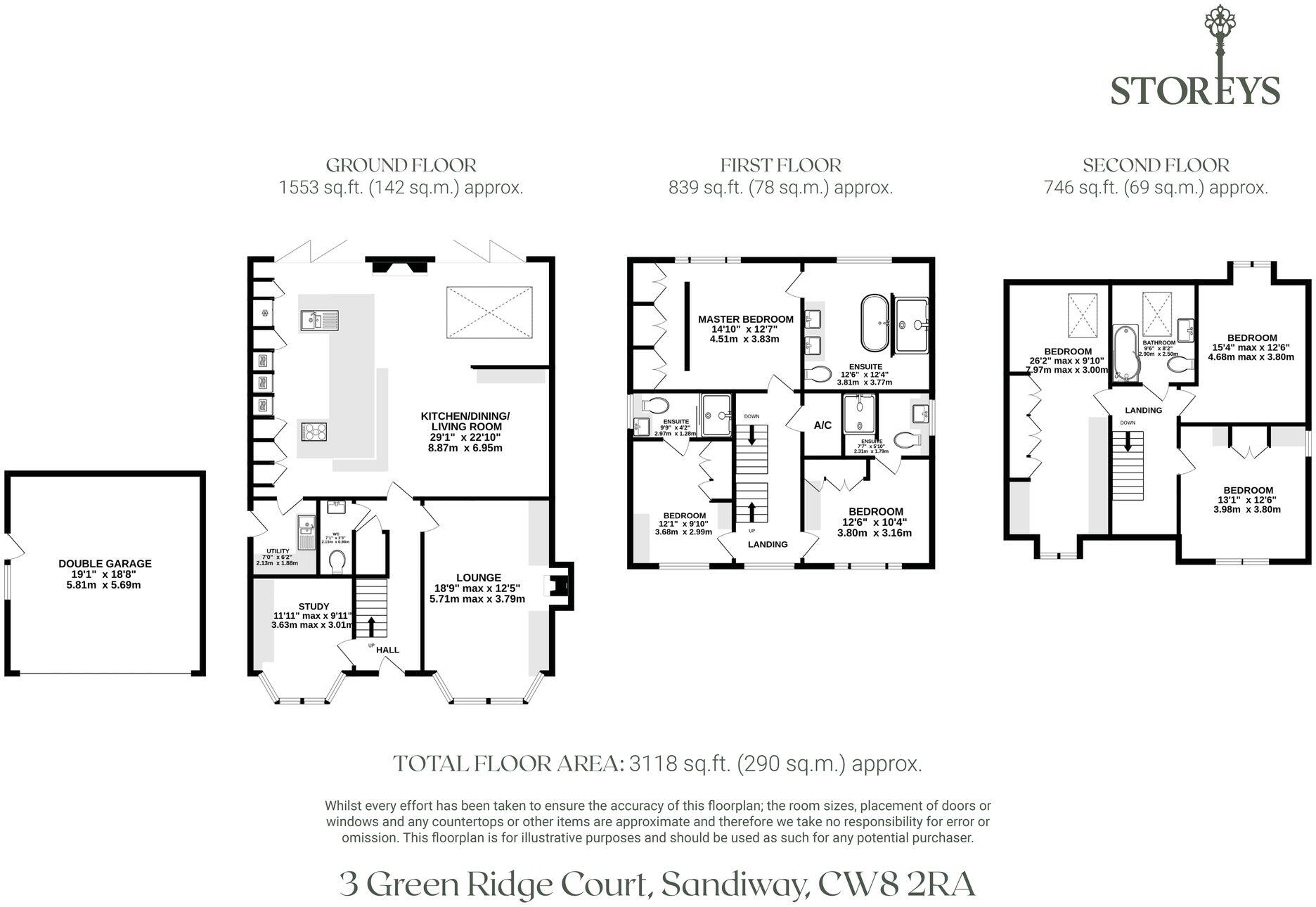 A large wrap around corner plot in Sandiway with a stunning interior floorplan