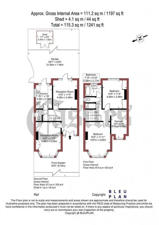 Powys Lane, London floorplan
