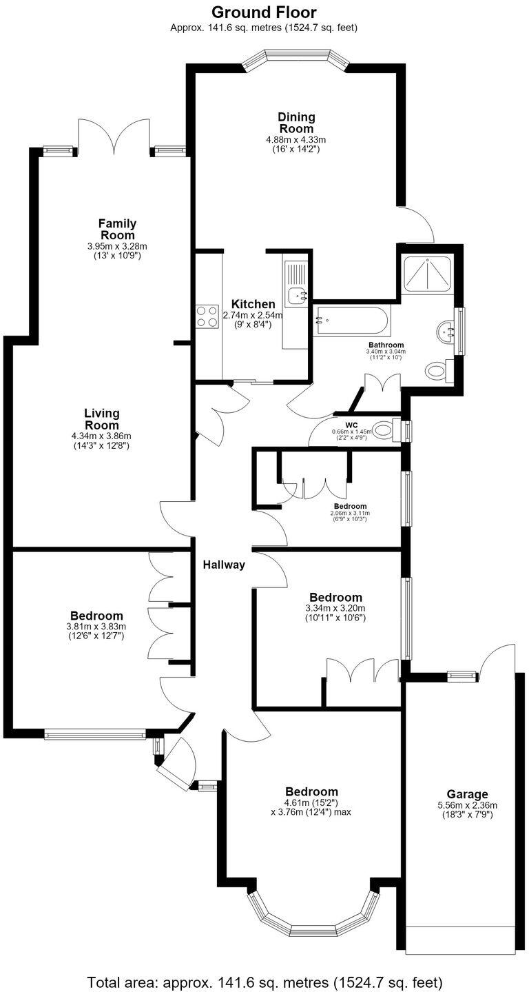 Queenborough Gardens, Ilford, IG2 floorplan