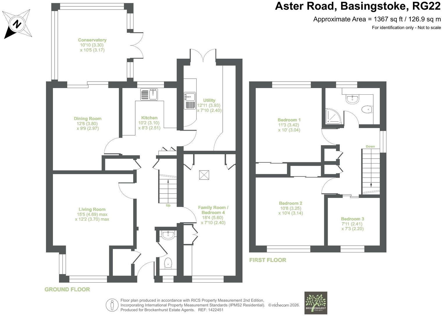 Aster Road Basingstoke RG22 5NG floorplan