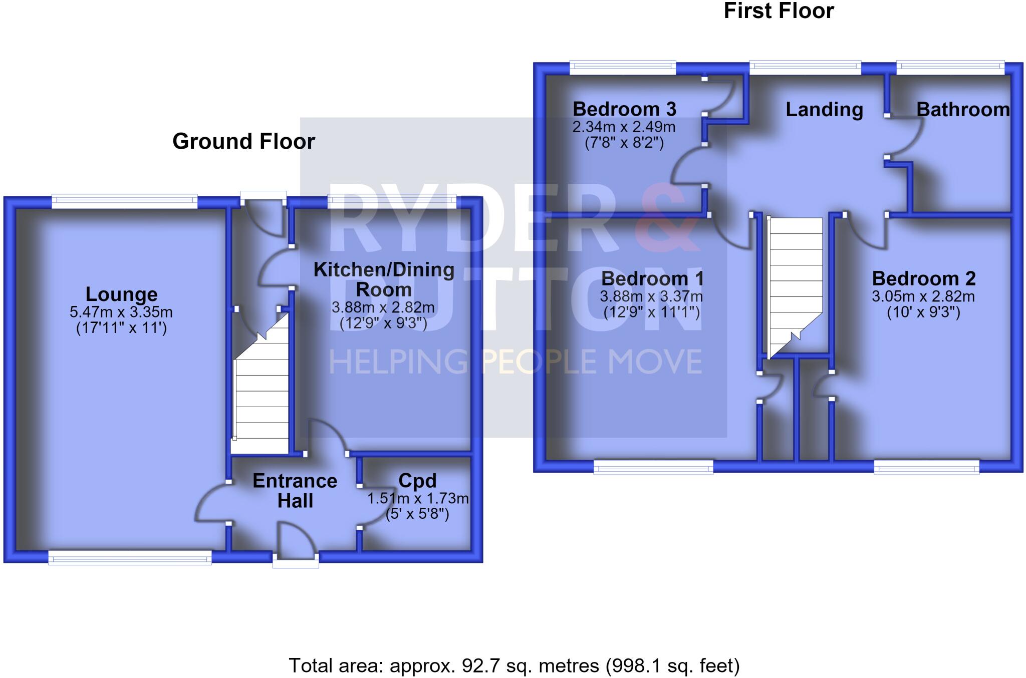 Heyside Avenue, Royton, Oldham, Greater Manchester, OL2 floorplan