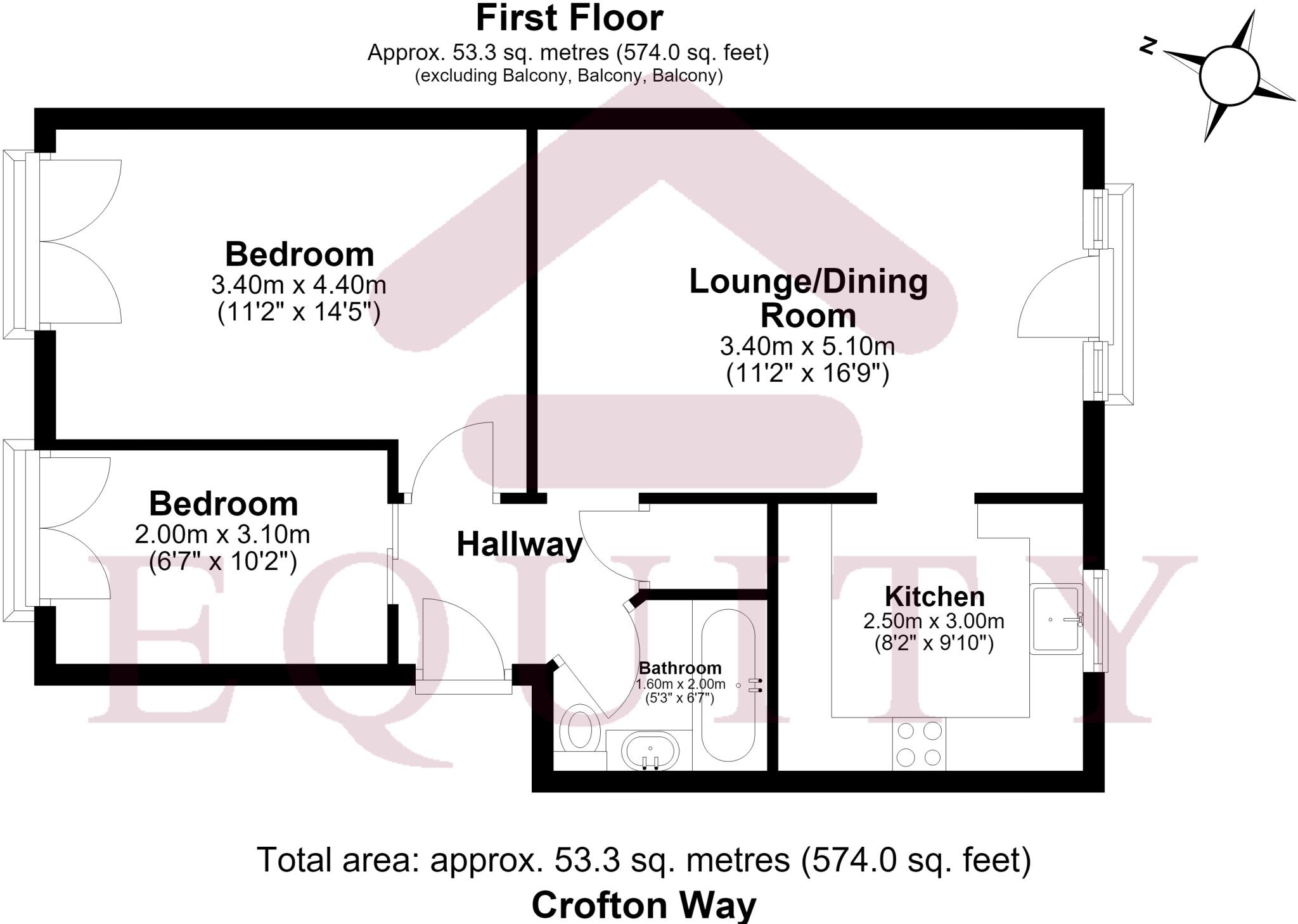 Crofton Way, Enfield, EN2 floorplan
