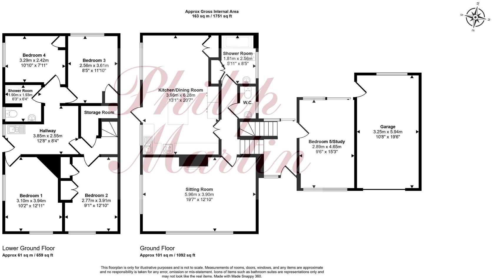 Highertown, Portscatho floorplan