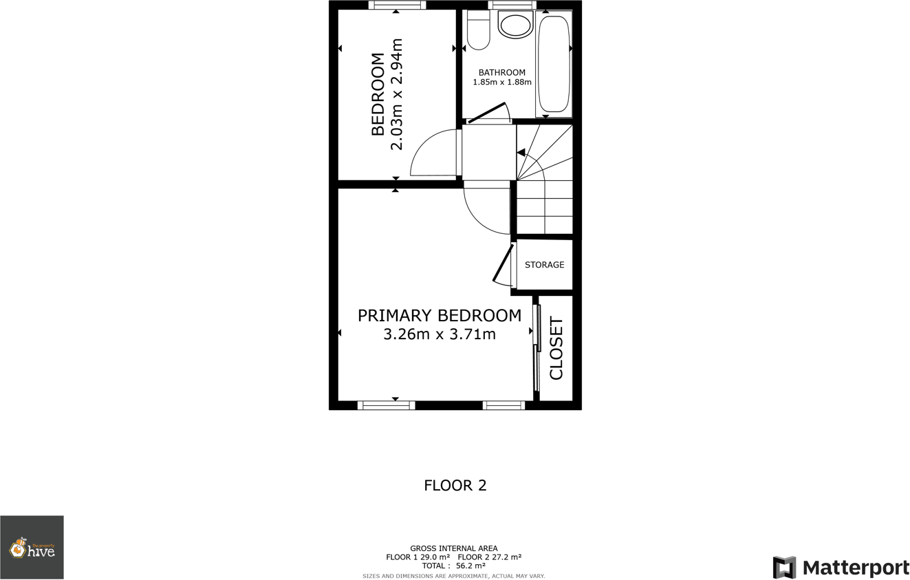 Aidans Close, Clay Lane, Doncaster, DN2 floorplan