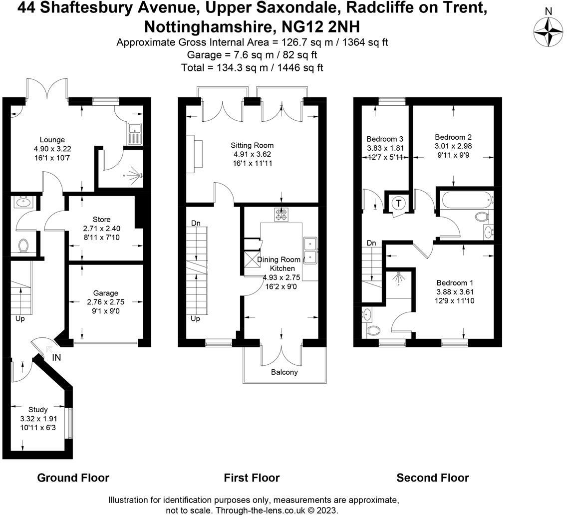 44, Shaftesbury Avenue, Radcliffe-On-Trent, Nottinghamshire floorplan