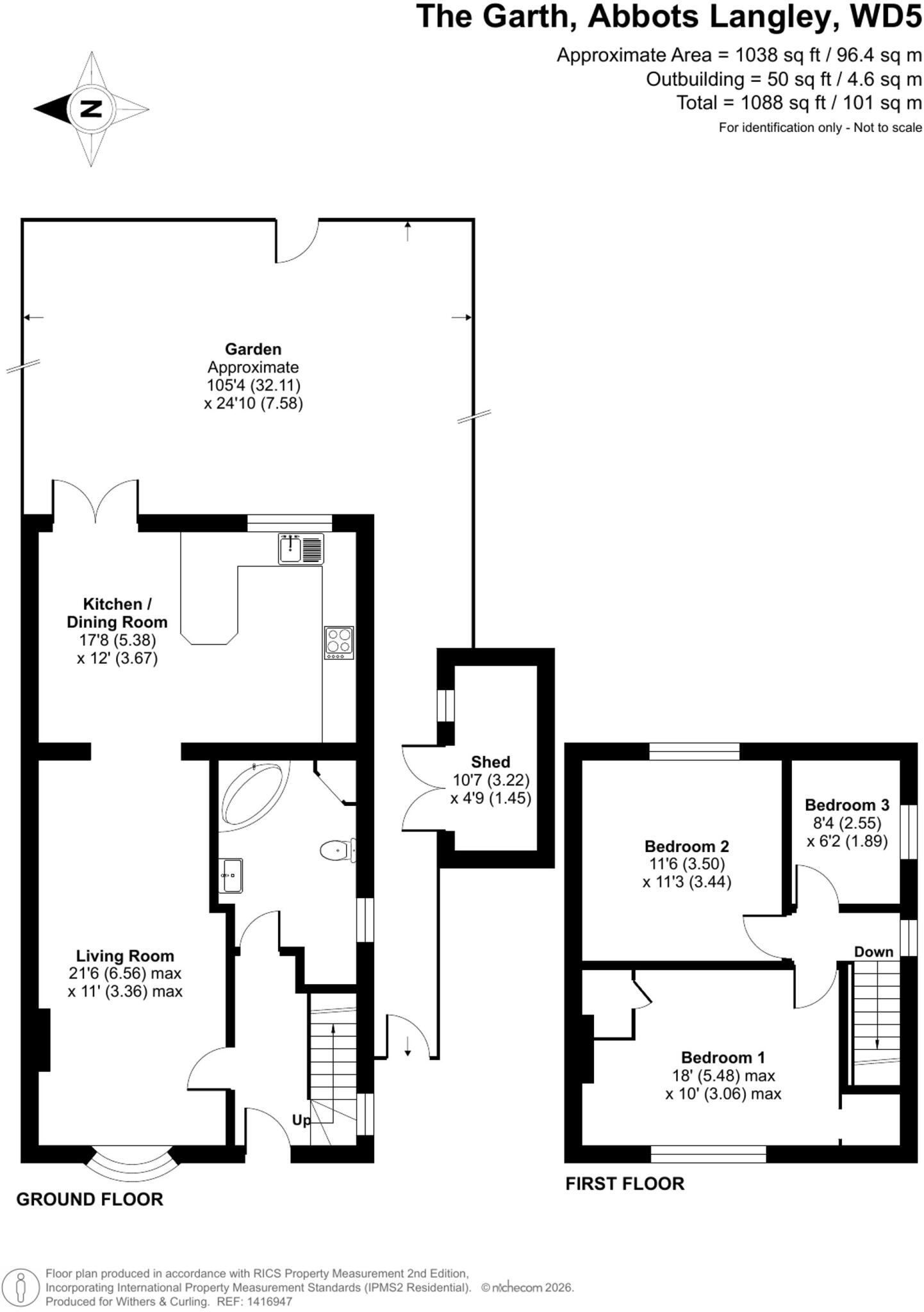 The Garth, Abbots Langley, WD5 floorplan