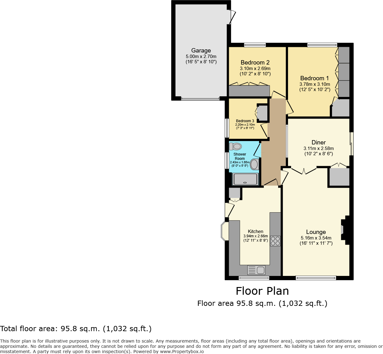 Cedar Close, Pontefract, West Yorkshire, WF8 floorplan