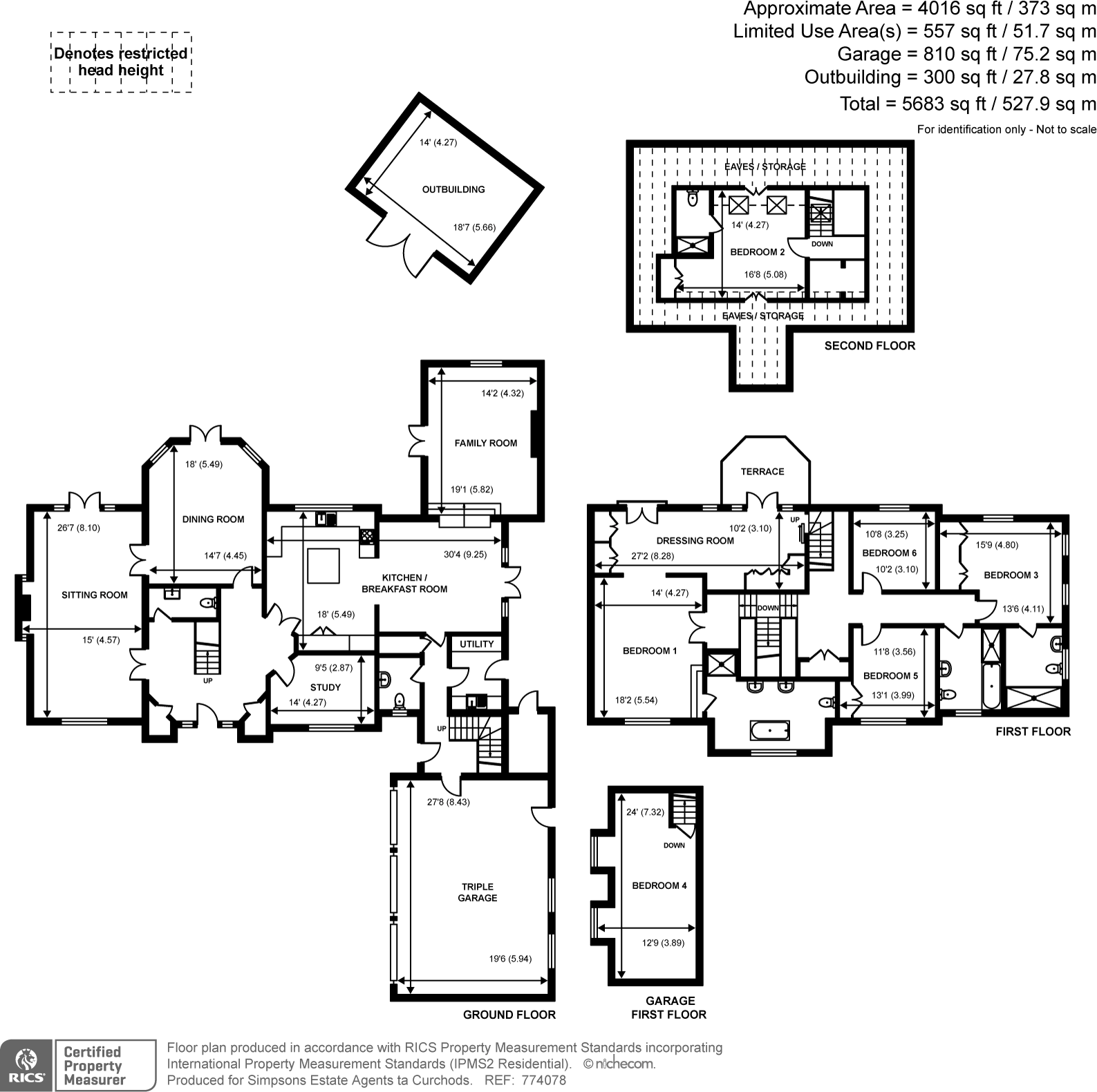 Percival Close, Oxshott, KT22 floorplan