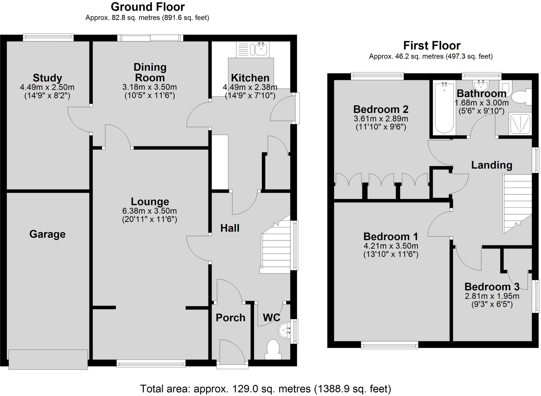 Church Road, Saxilby floorplan