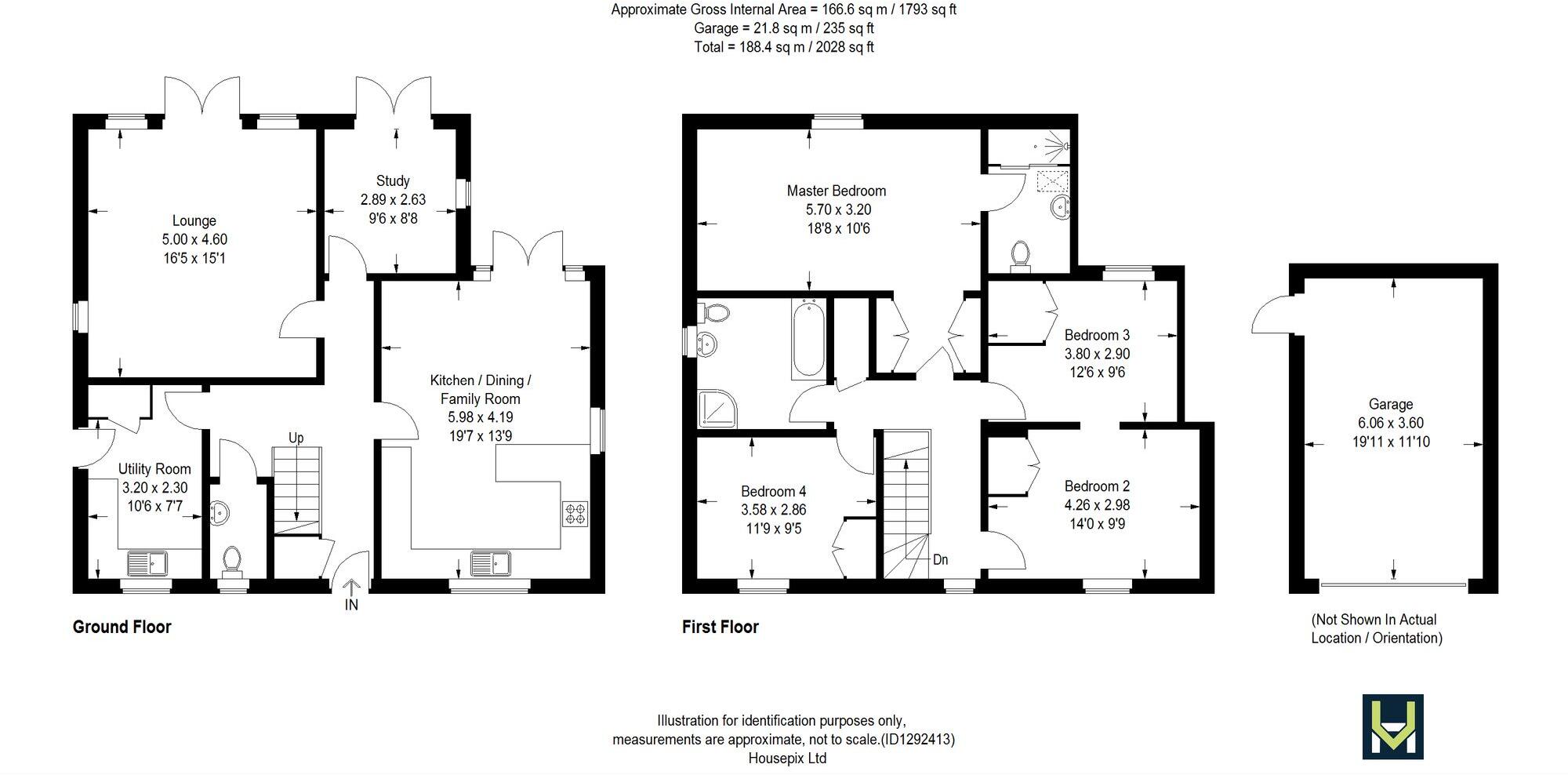 West End, Brampton, PE28 floorplan