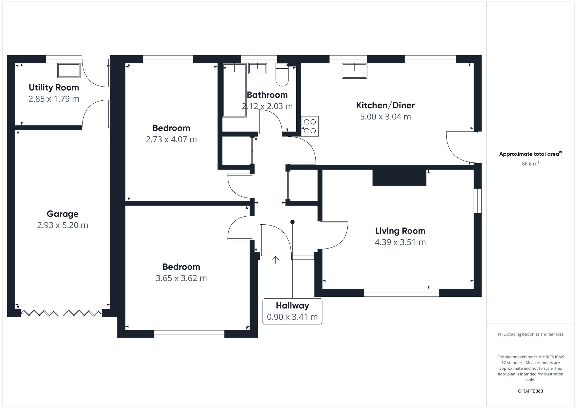 Alexandra Road, Crediton, EX17 floorplan
