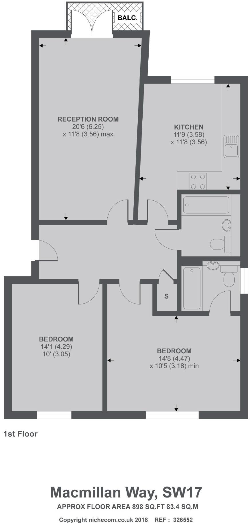 Macmillan Way, Tooting floorplan