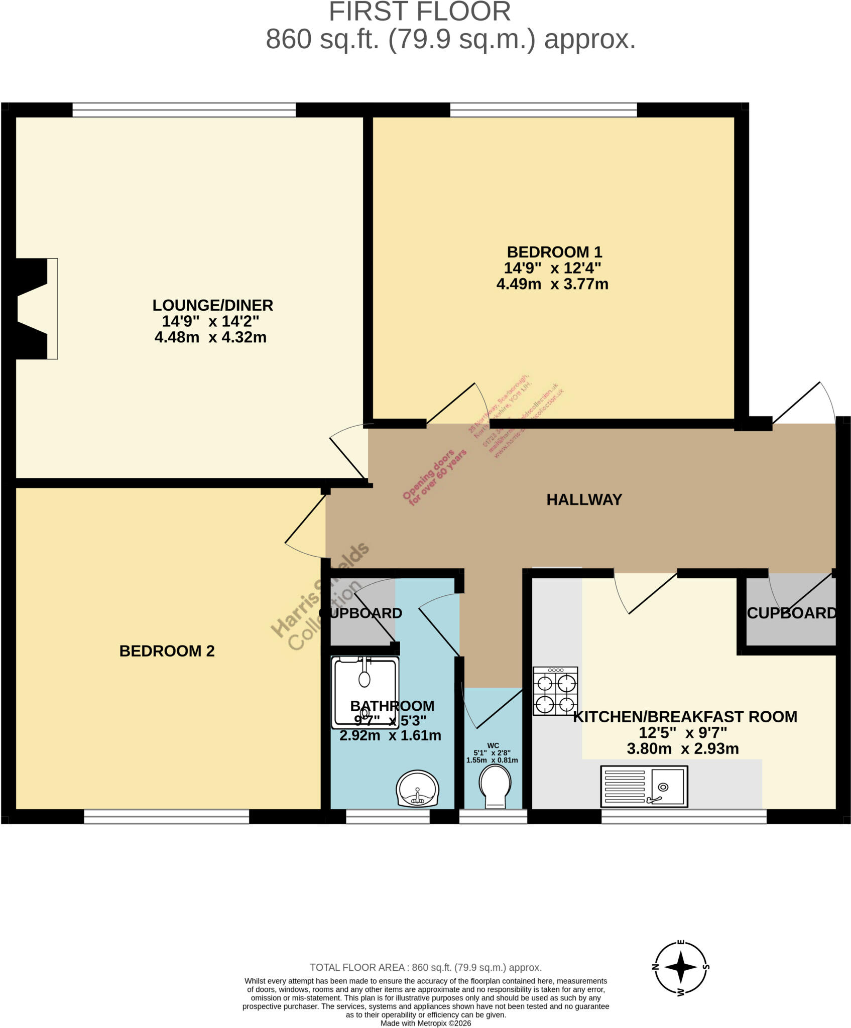 Holbeck Hill, Scarborough, North Yorkshire, YO11 floorplan