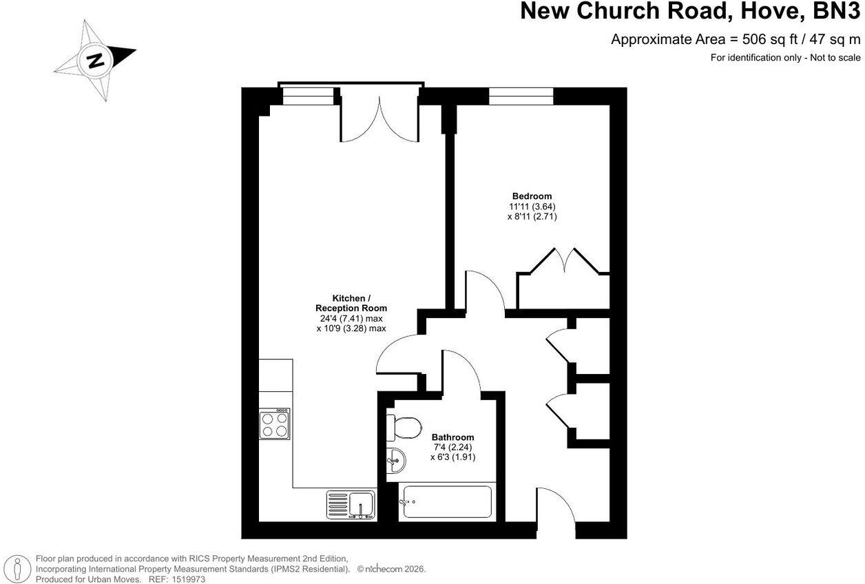 Coastal Place, 59 New Church Road, Hove, BN3 floorplan
