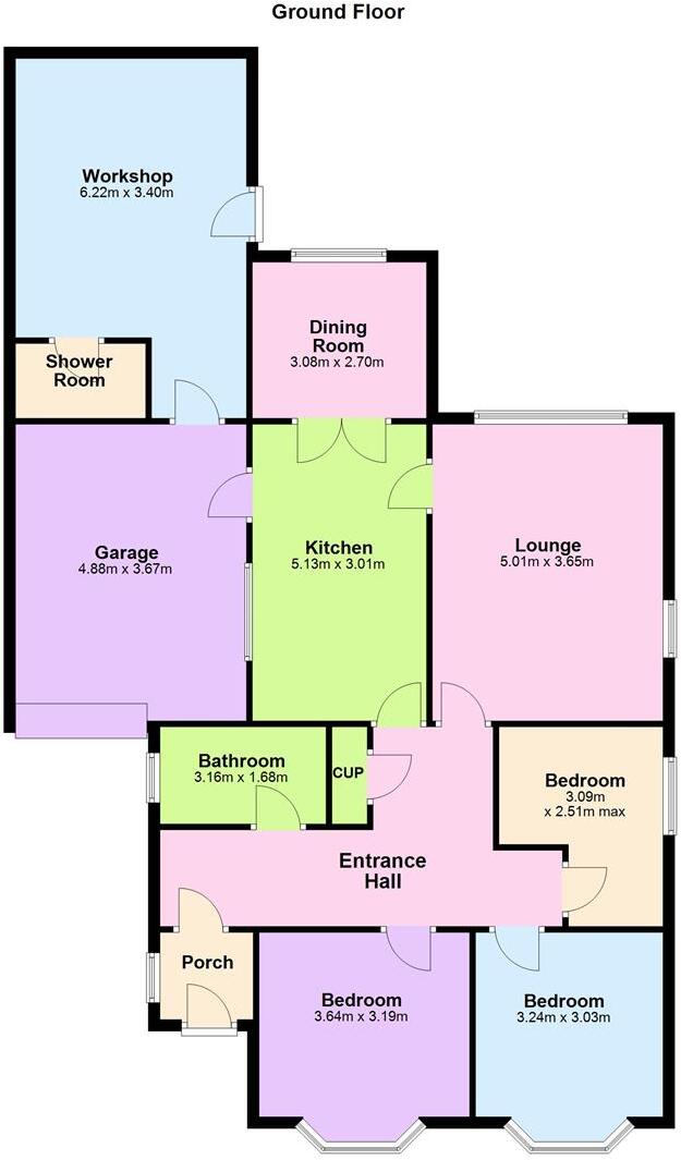 The Fairway, Burbage, Hinckley floorplan