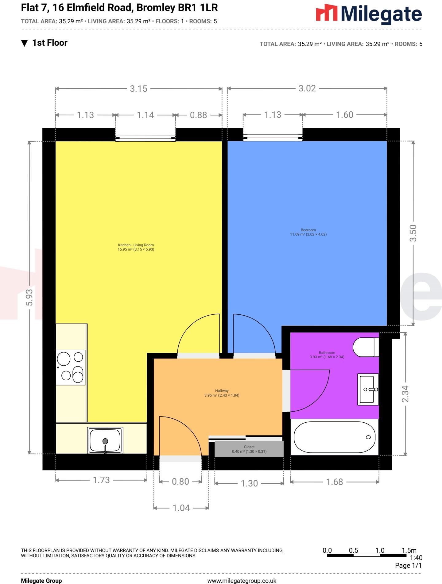 Elmfield Road, Bromley, BR1 floorplan